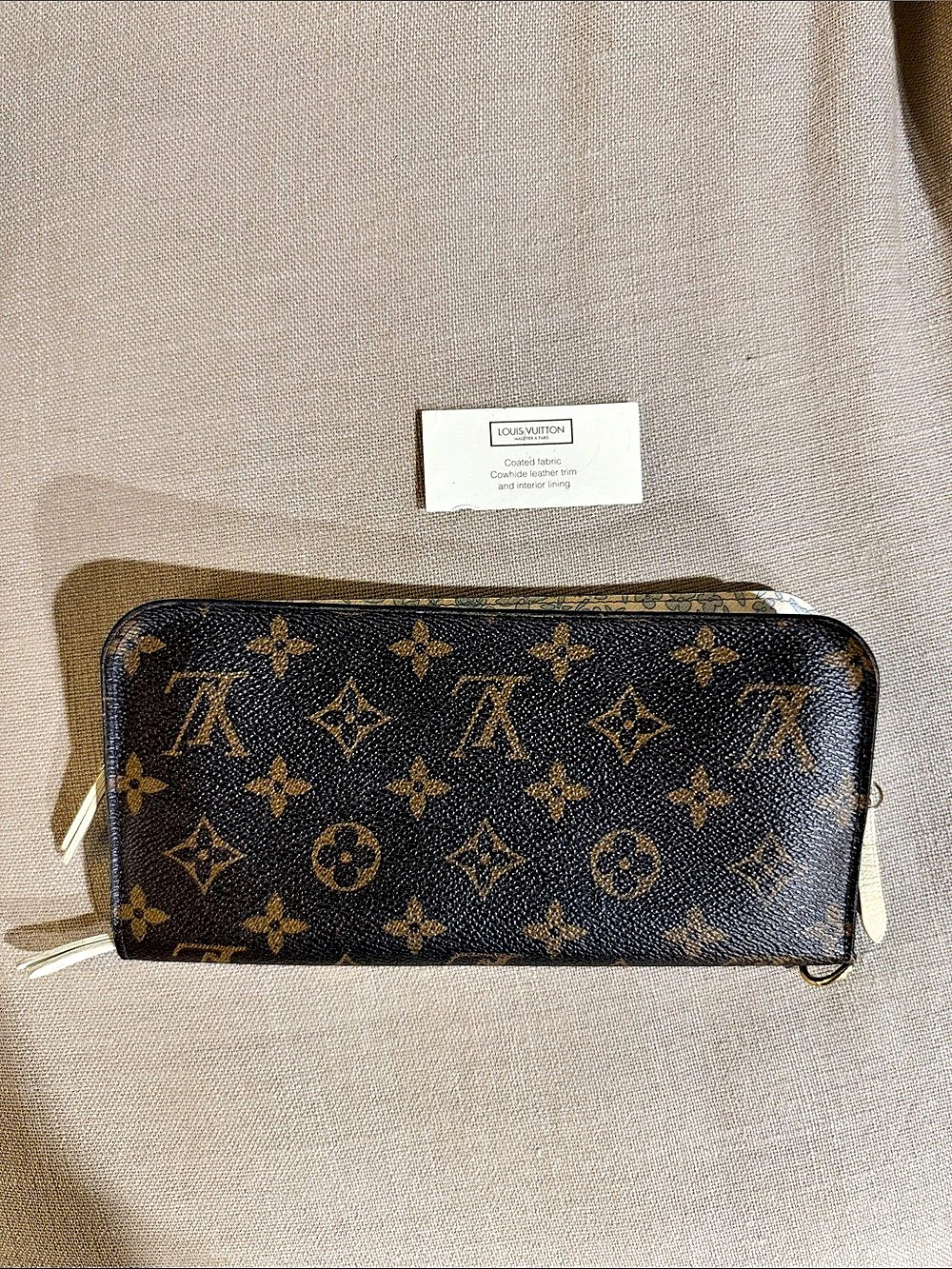 Louis Vuitton Monogram Insolite Fleuri Brown Pink Wallet
